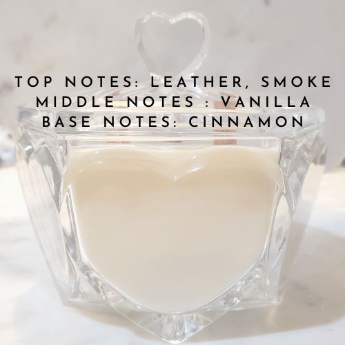 Limited Edition- Crystal Heart Candle In Havana Nights