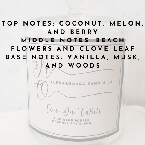 Toes in Tahiti 6 oz Coconut Soy Blend